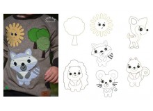 Stickserie - Waldleben Appli